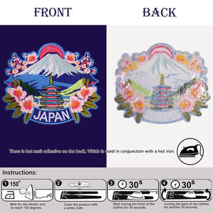 Custom Embroidered Patches Wholesale Woven Embroidery <b>Applique</b> Badge Iron On Sew On Personalized Patches for Hats - Product Image 2