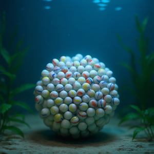 Bola de Porcelana Yommy de 16 mm, Decoración Colorida para Acuario - Product Image 3