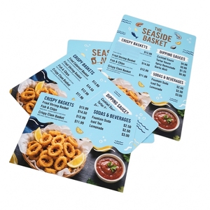 Tarjetas de Menú Digitales Personalizables de PVC para Áreas de Comedor al Aire Libre, Patios de Restaurantes, Terrazas de Cafés, Presentación de Menús de Servicio de Alimentos - Product Image 3