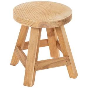 Elegante Taburete de Madera, Diseño de Muebles Contemporáneos, Construcción de Madera Sólida, Solución de Asiento Perfecta para Interiores de Casas Modernas - Product Image 6