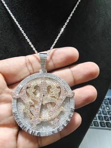 Colgante de Diamantes en Oro y Plata Hecho a Mano, Joyería de Lujo para Novias, Disponible en Grandes Cantidades - Product Image 4