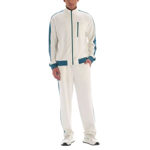 Sudadera con capucha lavada con ácido bordada desgastada con parche desteñido solar personalizado y pantalones de chándal conjunto chándal apilado acampanado para hombre 2026 - Product Image 1
