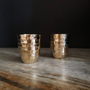 Elegant Antique Brass <b>Cup</b> and <b>Saucer</b> Set with Intricate Hand Work Design for Vintage-inspired Tea Parties and Coffee Moments - Product Image 6