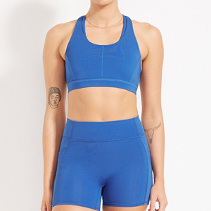 Ensemble de vêtements de sport pour femmes en 2 pièces, écologiques, respirants et simples, leggings de yoga taille haute et soutien-gorge de sport, vêtements de gym - Product Image 3