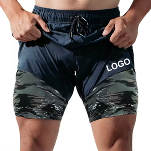 Pantalones cortos de entrenamiento atléticos de verano ligeros de alta calidad para hombres, pantalones cortos de gimnasio para correr de cintura media OEM al por mayor - Product Image 3