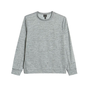 Pull en molleton 100 % coton pour homme, col rond, anti-boulochage, tricoté, coupe classique, couleur unie, décontracté, pour l'hiver - Product Image 1