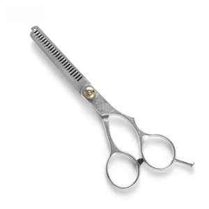 Ciseaux à cheveux professionnels en acier inoxydable avec pointe acérée, design pour droitiers, long manche en plastique pour la coiffure - Product Image 4
