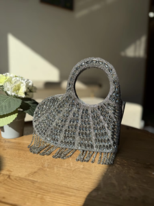 Stylish Heart Shaped Crystal Beaded Handwork Clutch Hotfix Stone Embellishments Hasp Luxury Evening Purse Party Wedding 1L - Product Image 2