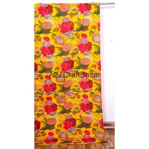 Juego de Edredón de Algodón Orgánico Estampado a Mano, Diseño Tradicional de Lujo, Estilo Kantha Vintage, Transpirable, Ecológico, para Hotel, Apto para Todas las Estaciones - Product Image 2