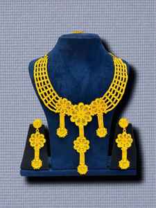 AWAIS HOUSE - Juego de Joyería Vintage Personalizado de Latón Chapado en Oro con Diamantes Infinitos, Estilo Hip Hop, para Bodas y Fiestas, Collar y Pulsera para Mujer - Product Image 3