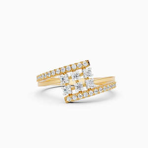 แหวนเพชรเพาะเลี้ยงในห้องปฏิบัติการ รับรองโดย IGI ชุบทองคำ 9K สีโรสโกลด์ จาก JEWELLERY PLANET ทรงบริลเลียนต์ คลาสสิก เหมาะสำหรับทั้งชายและหญิง สำหรับงานหมั้น รุ่นที่ 5 - Product Image 3