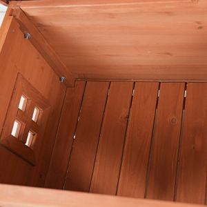 Casa impermeable para mascotas de interior/exterior con techo de asfalto para gatos, perros, conejos, otros animales pequeños - Product Image 3