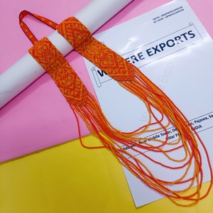 สร้อยคอประดับมุกเทียมทำมือ ดีไซน์ดอกกุหลาบสีน้ำเงิน งานฝีมือช่างฝีมือสำหรับผู้หญิง เหมาะสำหรับงานปาร์ตี้ - Product Image 5