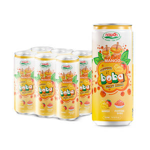 Nawon - Bebida de Jugo de Durazno de 320 ml con Boba Efervescente, Té Helado, Jugo de Frutas, Bebida Enlatada, Fabricante de Bebidas, HALAL, OEM - Product Image 2
