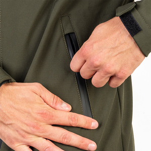 Wholesale Men Hooded Fleece Softshell <b>Jacket</b> <b>Winter</b> Outdoor Zipper Closure Regular Fit Fleece Lined Softshell <b>Jackets</b> - Product Image 6