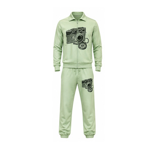 Men Full Zip Sports Tracksuit Custom Training Running Gym Jacket <b>Pants</b> Set OEM ODM Wholesale Sportswear Supplier Bulk Activewear - Product Image 1