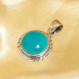 Colgante de Turquesa Natural de Arizona Hecho a Mano en Plata de Ley 925, Joyería Boho Perfecta para Bodas o Regalos - Product Image 3