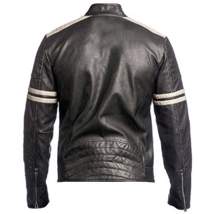 Latest Jacket Autumn Winter Mens Casual Zipper <b>Genuine</b> Leather Jacket Men Long Sleeve Leather Fashion Jacket For Men Sleek Coat - Product Image 3