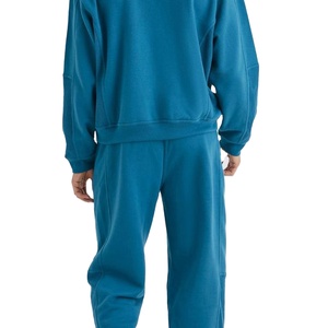 <b>Tracksuits</b> for Men's Breathable Hoodies Sets <b>Plain</b> Oversized Pullover Blank Fleece Custom Logo Heavyweight Without String - Product Image 2