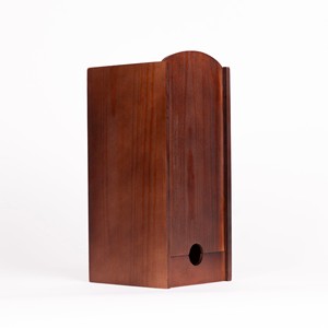 Porte-crate à vin rustique en bois de manguier, 6 bouteilles, artisanal, vente en gros - Product Image 6