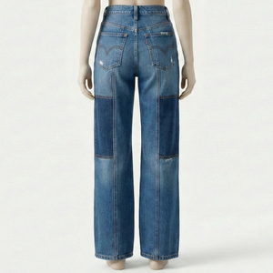 Fashionable High Street Women Skinny Fit Canvas Denim Pants Breathable Eco-Friendly Washable Stylish Comfortable Casual Winter - Product Image 2