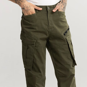 Pantalon cargo décontracté pour homme - Séchage rapide, léger, écologique, respirant, en Cordura polyester-coton, vêtements d'extérieur, tissu personnalisable - Product Image 4