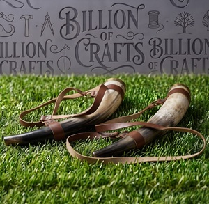 Cuerno de Búfalo Natural Personalizado, Cuerno para Soplar Hecho a Mano, Instrumento Musical Estilo Vikingo, Fabricante - Product Image 1