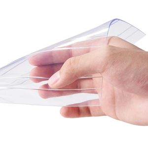 Tenda a Strisce in PVC Trasparente Nervato, Larghezza 8 Pollici, Spessore 0,08 Pollici, Rotolo da 164 Pollici di Lunghezza, Fornitura per Porte Industriali - Product Image 1