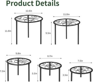 Support de plante en fer écologique fabriqué par un fabricant fiable, avec des matériaux sûrs, adapté au jardinage et à la décoration intérieure - Product Image 4