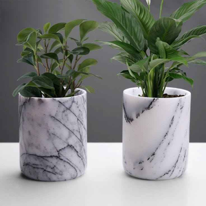 Macetas Blossom Craft India Ecológicas de Estilo Americano con Incrustaciones de Hueso, Colores Personalizados, para Uso en Interiores y Exteriores, Macetas Únicas - Product Image 2