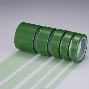 Ruban en silicone adhésif vert haute température simple face PET résistant à la chaleur pour composants électroniques - Product Image 5