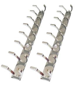 Modern Stainless Steel <b>Wall</b> Mounted Coat Rack 8 <b>Hooks</b> Rust Resistant Clothing Organizer for Bathroom Wardrobe Home Use - Product Image 3
