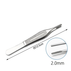 Pinzas Edison con dientes para cartílago, pinzas de gancho para tejido y pinzas de vientre hinchado - Set de instrumentos manuales para cirugía general (Certificado MOL) - Product Image 4