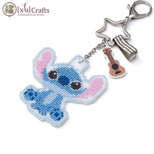 202510 bleu monstre point de croix ornement Kit coton plastique broderie conception pour couture couture décoration de la maison Simple - Product Image 1