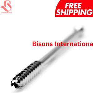 ชุดสกรูยึดกระดูกแบบมีรูตรงกลางทำจากเหล็กกล้าไร้สนิมความแม่นยำสูงสำหรับการยึดตรึงกระดูกในงานศัลยกรรมกระดูกและข้อจาก BISONS Wholesale พร้อมไขควง - Product Image 3