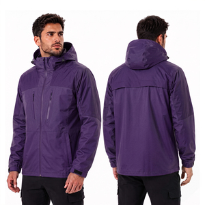 Chaqueta Impermeable para Hombre, Diseño Cortavientos, Forro de Poliéster y Capucha Ajustable, Ideal para Aventuras al Aire Libre - Product Image 6
