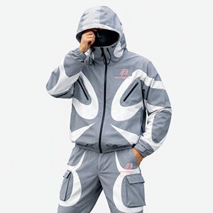 Veste coupe-vent en nylon imperméable à capuche personnalisée pour l'hiver, écologique, séchage rapide, OEM ODM, légère, streetwear, sport, extérieur - Product Image 2