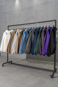 เสื้อฮู้ดดี้ผู้ชายสีน้ำเงินกรมท่า แขนยาว มีกระเป๋าจิงโจ้ - Product Image 4