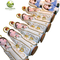 Poupée de la Nativité au Crochet Faite à la Main, Vierge Marie et Bébé Jésus Amigurumi, Décoration Religieuse de Noël