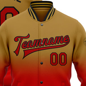 Chaqueta Varsity Personalizada para Hombre, 100% Poliéster, Estilo Casual, Chaqueta de Béisbol con Letras de Equipo, Bolsillos con Ribetes y Broches - Product Image 2