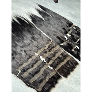 Lace Frontal Noir Naturel Lisse 13x4 Pouces Cheveux Humains Vierges Vietnamiens Dentelle HD Pré-Pluckée Vente en Gros - Product Image 4