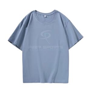 เสื้อยืดคอกลมสำหรับผู้ชายใส่ได้ทั้งชายและหญิงเสื้อยืดเปล่าแบบสั่งทำ - Product Image 3