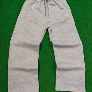 Pantalones Deportivos de Pierna Recta con Cordones Personalizados, Logotipo Bordado, Pantalones Deportivos Anchos para Hombre - Product Image 1