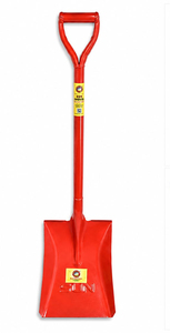 พลั่วเหล็กเคลือบผงสีแดงซันเครื่องมือขุดงานหนักพร้อมที่จับเหล็ก - Product Image 5