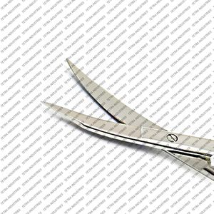 กรรไกรตัดเย็บผ้าก๊อตล์แมน ฟ็อกซ์ ซุปเปอร์คัท แบบโค้งสองด้าน ขนาด 13 ซม. ผลิตจากเหล็กกล้าไร้สนิมเยอรมัน สำหรับงานทันตกรรมและศัลยกรรม จำนวน 3 ชิ้น - Product Image 5