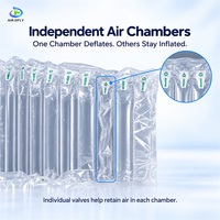 Rouleau de colonne d'air gonflable personnalisé pour emballage protecteur, film de rembourrage antichoc PA+PE pour expédition longue distance