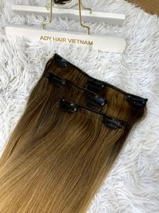 Extensions Remy vietnamiennes Clip-in Style Healthy Wave Bundle Texture droite naturelle Extensions de cheveux humains de haute qualité - Product Image 3