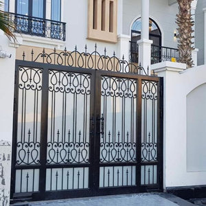 Puerta Decorativa de Hierro Forjado, Puerta de Entrada de Acero Personalizada para Casas, Entrada Elegante, Seguridad y Estilo - Product Image 2