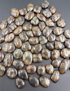 Lote de Joyas ARTS JEWELS: Piedra de Chiastolita Natural Marrón en Forma de Cruz, Corte Ovalado, Corte Pera, Corte Cojín, Cabujón, Suelta, Pulida, con Juego de Colores para Anillo - Product Image 6