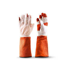 Guantes de Soldadura con Revestimiento de Cuero y Forro de Algodón, Resistentes al Calor, Tipo A, Protección Contra Salpicaduras - Product Image 1